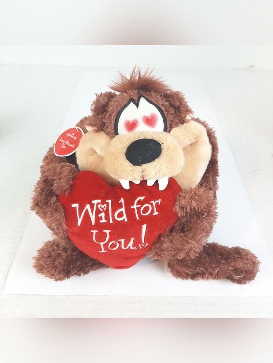 Hallmark Other - 🛍VTG Hallmark Taz Valentine Plush Warner Bros Looney Tunes “Wild for You” Heart